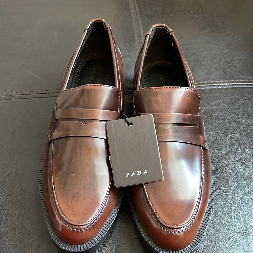 Zara Studded Loafers
